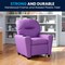 Flash Furniture Kids Recliner, 25" to 39" x 28", Upholstery Color: Lavender BT-7950-KID-LAV-GG - alternate 4